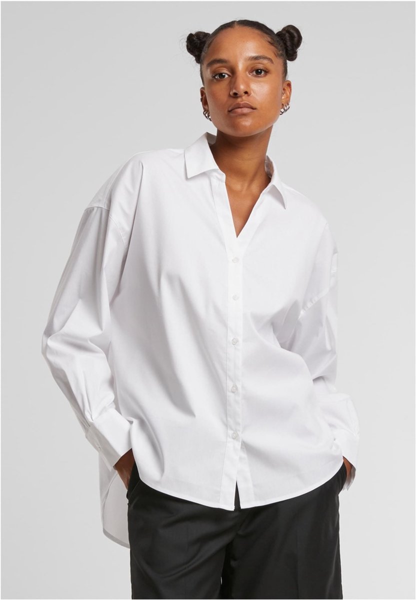 Urban Classics Oversized Cotton Blouse M Wit