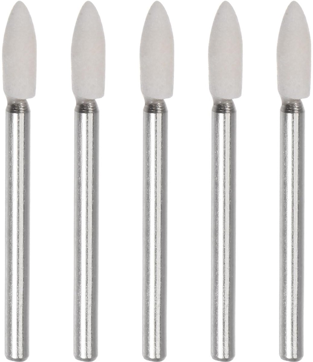 Dailygoods - 5 Stuks Wolvilt Polijstbits - Conische Gereedschap voor Draaibanken