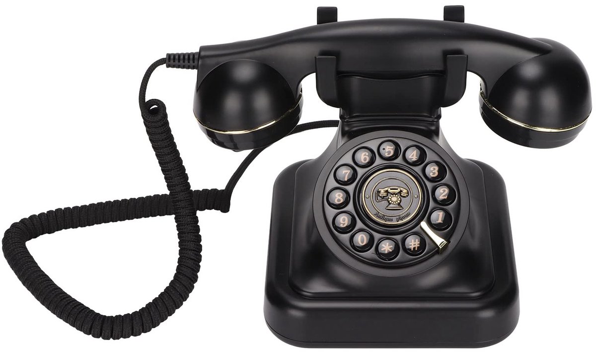 Dailygoods - Retro Vaste Telefoon met Snoer - Vintage Telefoon Jaren 1920