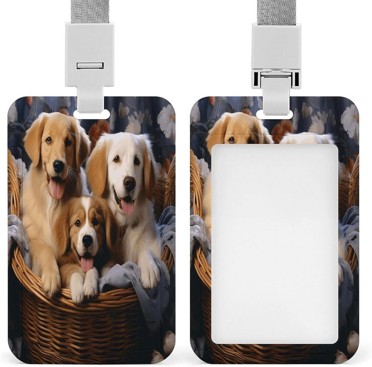 ID Kaarthouder met Lanyard - Naamplaatje Houder - Professioneel Gebruik - Stijf ABS Kunststof - 43 x 27 inch - Stijl