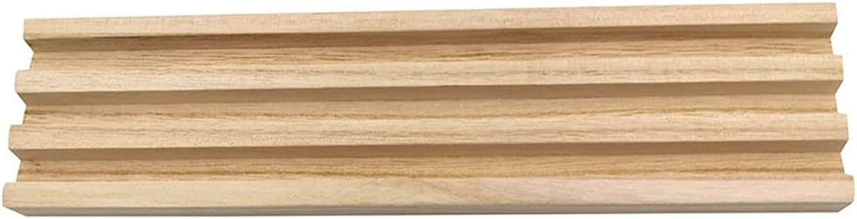 Houten Dienbladhouders - Dominospellen Houders - Gezellig Spelen - 3 Schuine Sleuven - 4 stuks - Multicolor — cadeau in Spellen & Speelgoed - foto 4