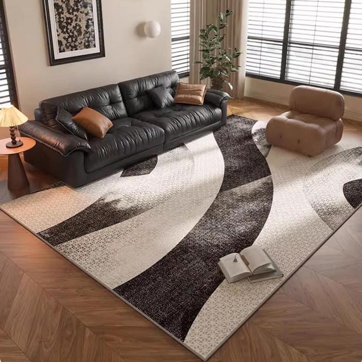 Vloerkleed Woonkamer - Tapijt Zacht - Interieur Verfraaien - Machinewasbaar Antislip - 180x250CM - Geometrisch