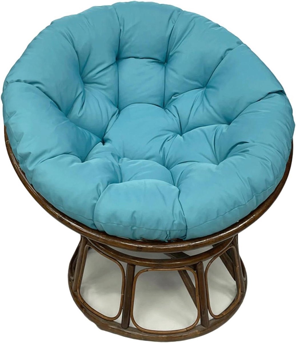 Tuinkussen Rond - Zitkussen Hangmat - Buiten Zitten - Waterbestendig Materiaal - 170 x 119 cm - Blauw
