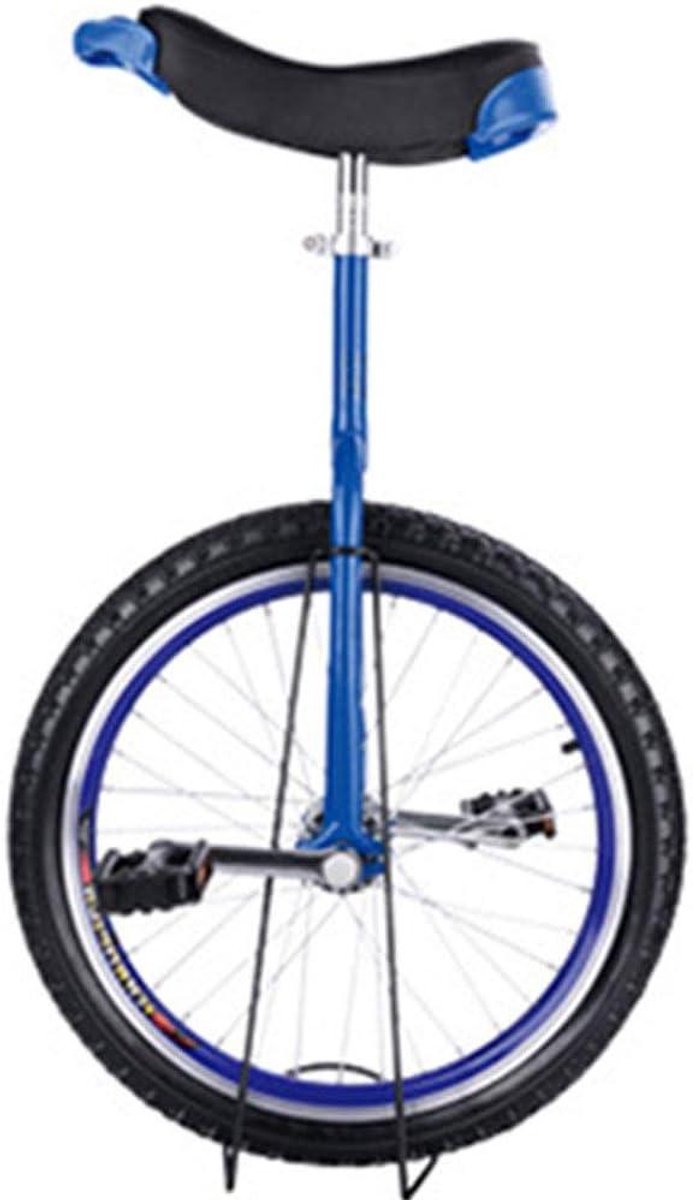 Eenwieler - Unicycle Wieler - Buitensporten - Verstelbaar zadel - 24 inch - Blauw
