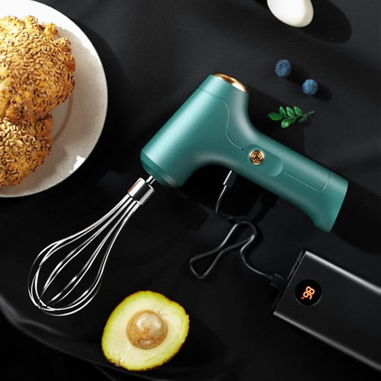 Draadloze Handmixer - Elektrische Garde Eierklopper - Bakken en Koken - 3 Snelheden — afbeelding 4