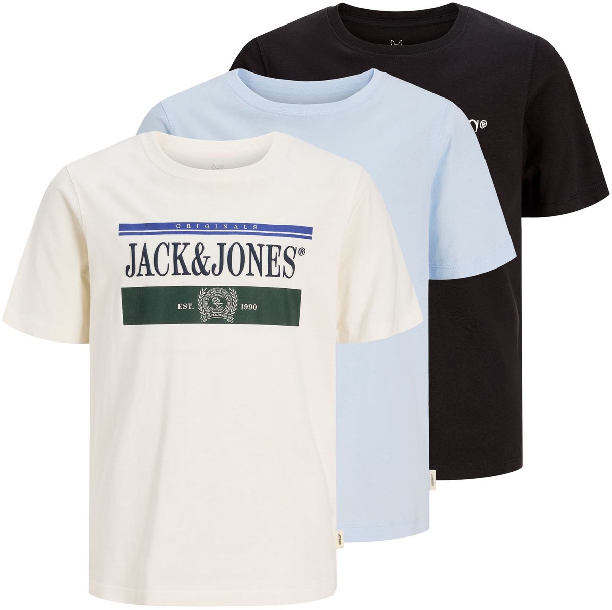 Jack & Jones Junior T-shirts 3-pack Logo T-shirts Boys