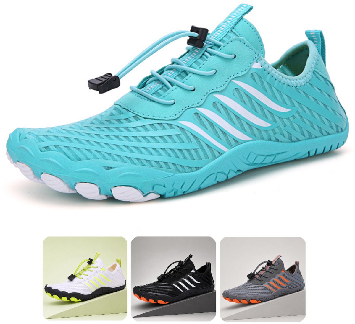 DOTALES - ActiveStep barefoot schoenen Türkis-Weiss 37