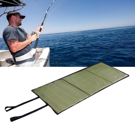 Onthaakmat Vis - Vismat Opvouwbaar - Vis Beschermen - Waterdicht Composietmateriaal - 100x44.5 cm - Groen — afbeelding 3