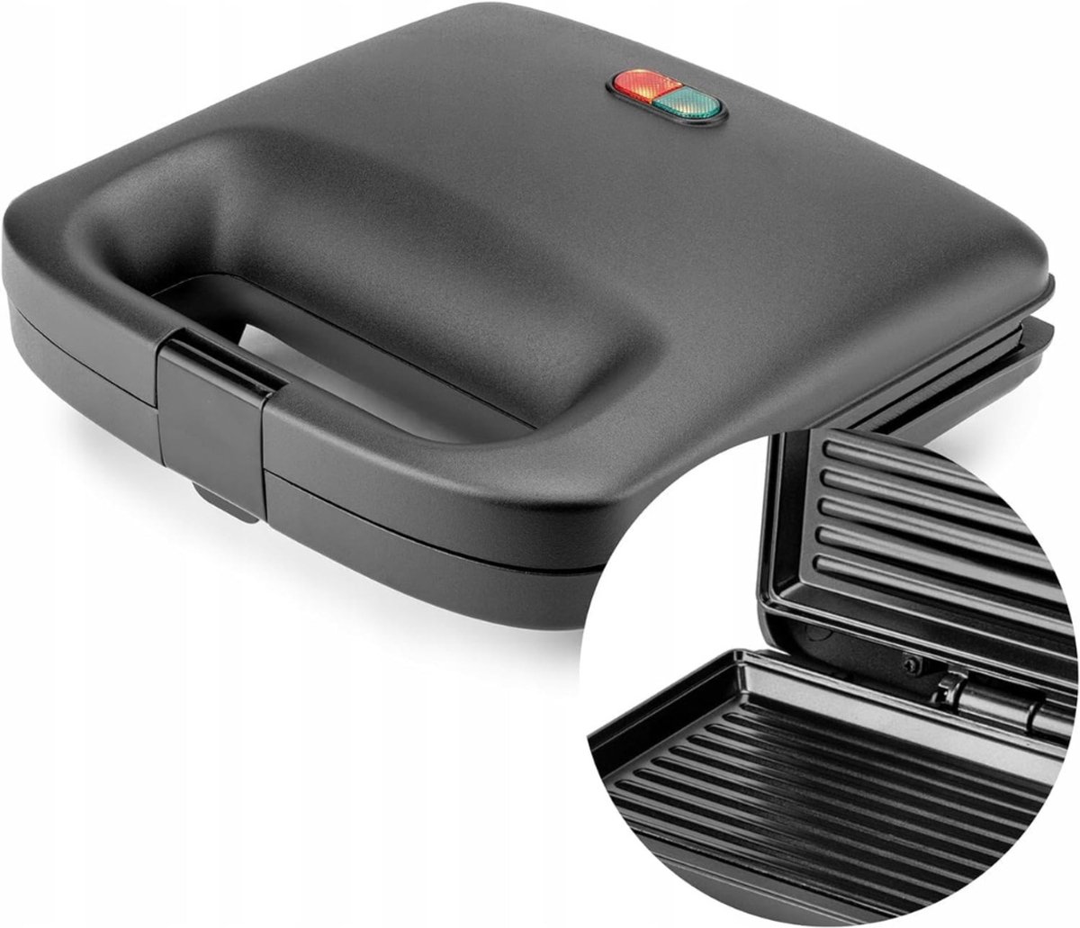 ApexArte® Contactgrill - Tosti Apparaat - Tosti-ijzers - Panini Grill - Zwart thumbnail 2