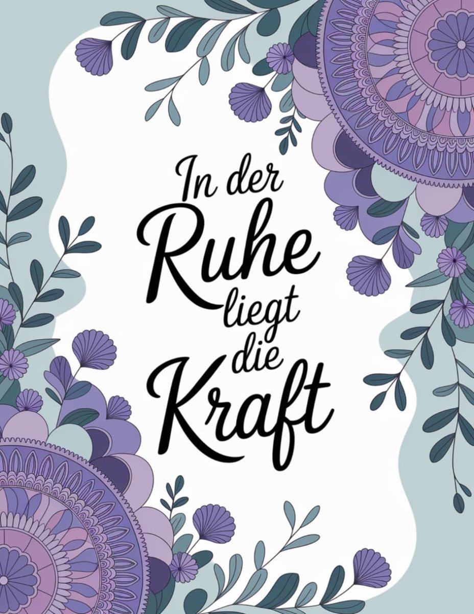 Der Ruhe liegt die Kraft: Dein Malbuch für Achtsamkeit, Entspannung und kreative Auszeiten