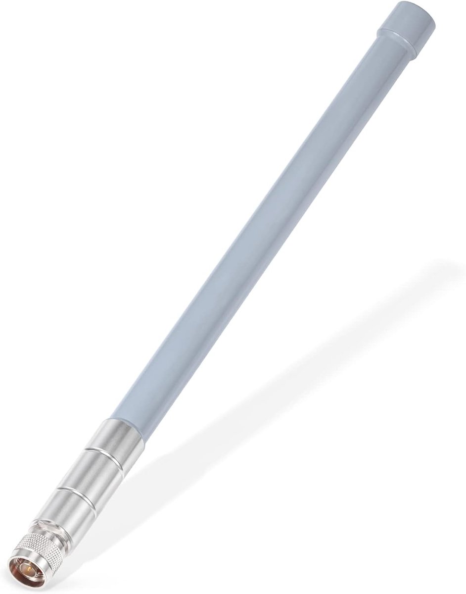 WiF-antenne voor buiten, 2,4 GHz, 5,8 GHz, dual-band, 5 dBi N, mannelijk, omnidirectioneel, lang bereik, voor IP-camera, beveiliging, router, toegangspunt, signaalversterker, huur camper, boot