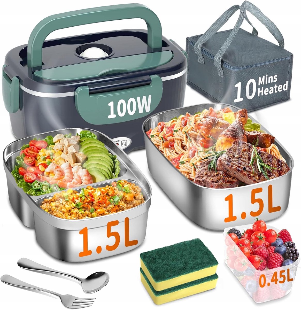 Elektrische Lunchbox 1.5L - Warm Eten Onderweg