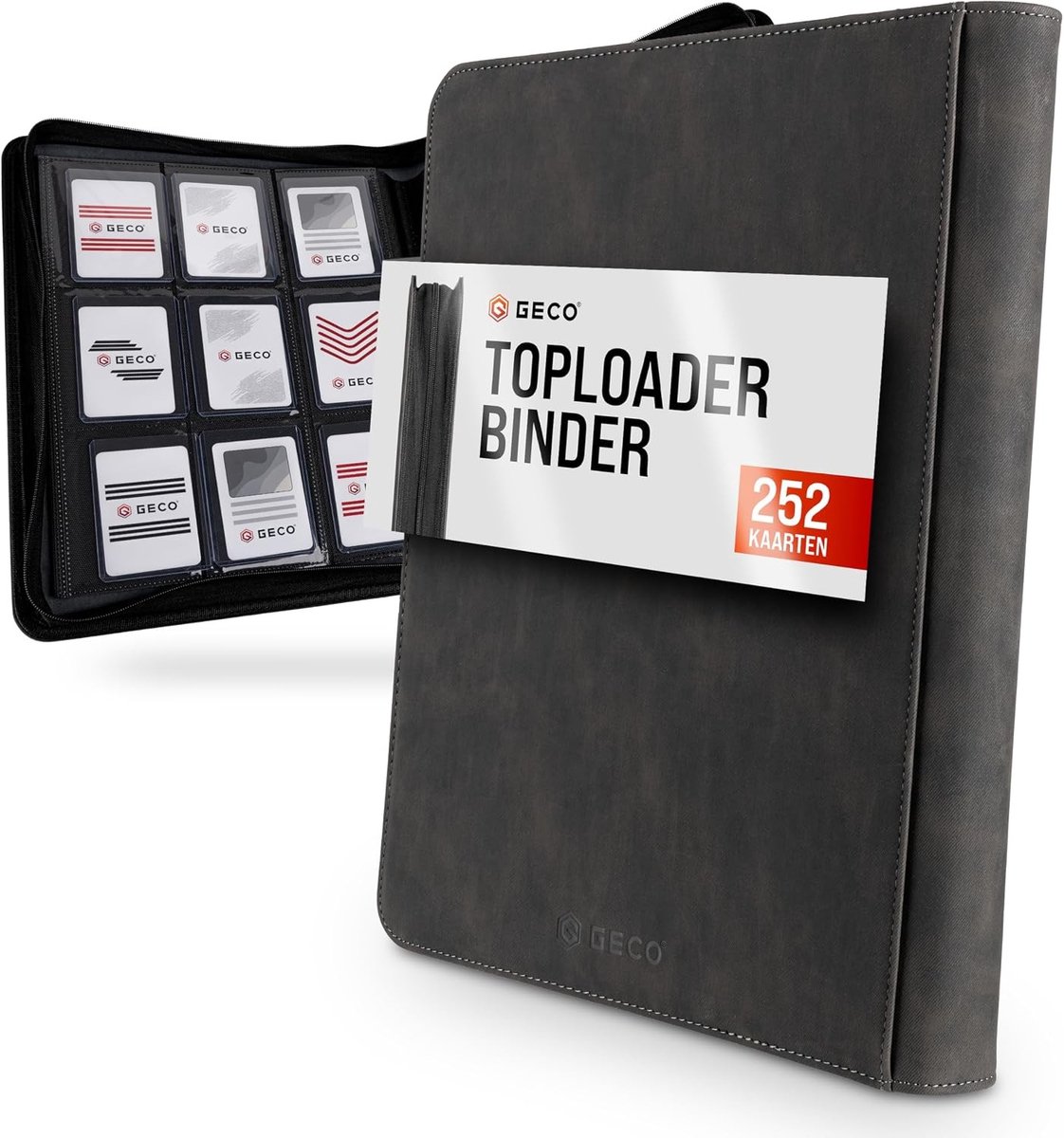 Binder - Zwart - 28 pagina's - Premium Toploader Album voor 252 kaarten - Voor Verzamelaars