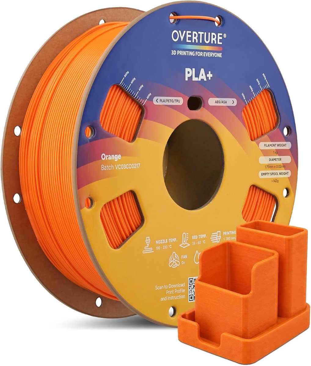 PLA Plus 2.0 (PLA+) Filament 1.75mm-Oranje