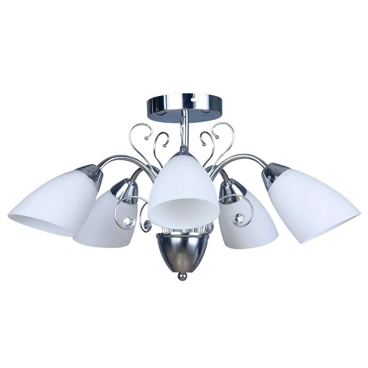 Włoszka Plafondlamp 5-lichts Chroom Ø 50 cm Klassiek Design