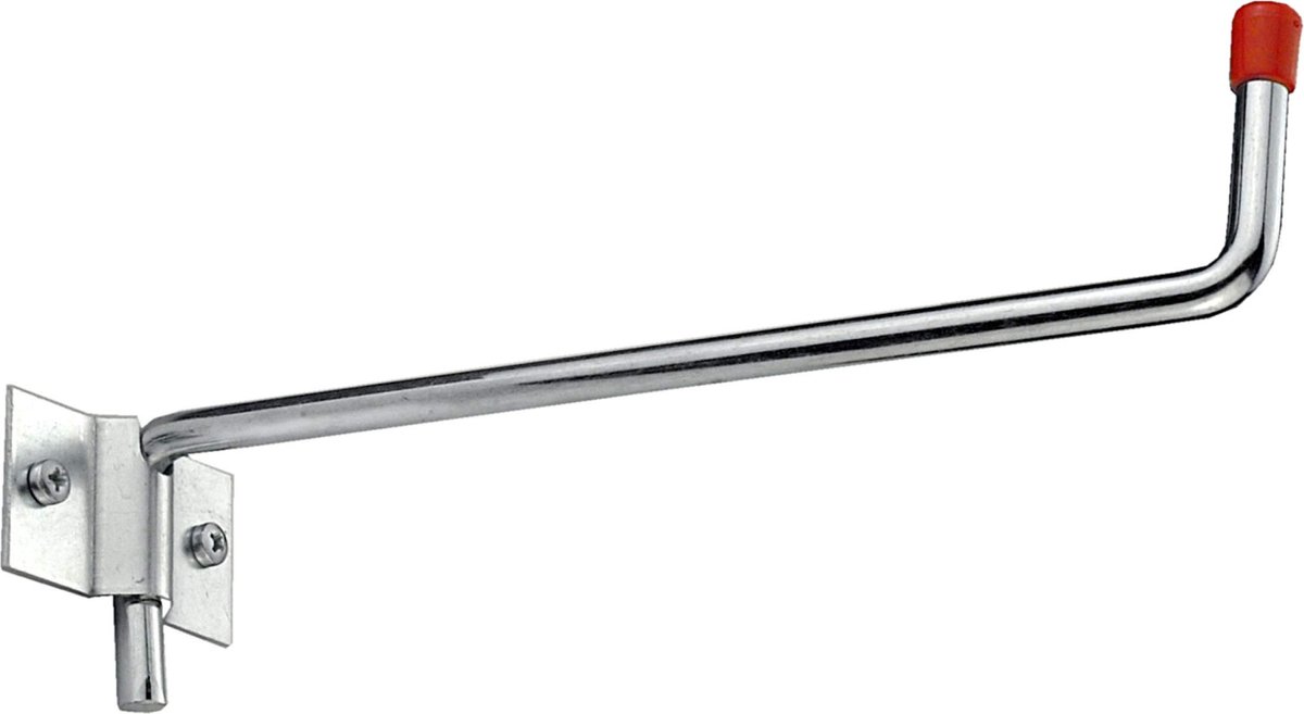 Wandhaken 215 x 60 x 55 mm - Totale belasting tot 15 kg - Klapbaar - Met beschermende rubberen kap