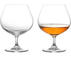 Brandyglas Set - Klassiek - 650 ml - Handgeblazen Kristallen Glazen - Voor Brandy, Cognac, Whiskey en Likeuren