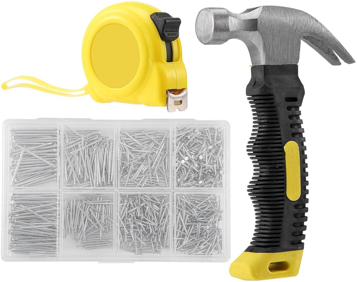 Omgoods - Professionele Klauwhamer met 900 Stalen Spijkers