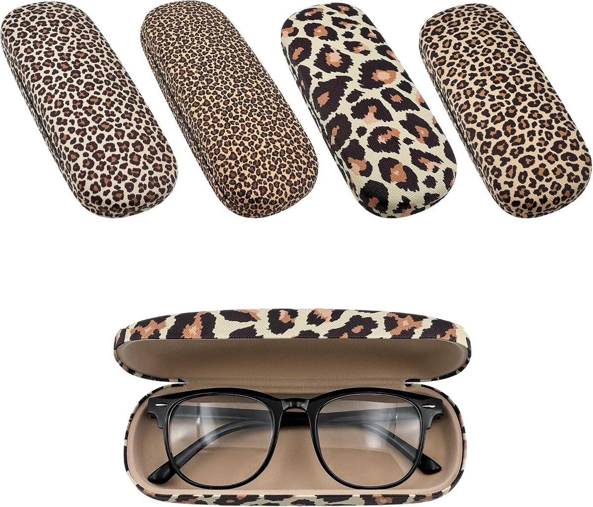 Ruime hardcase brillenetui voor dames - Geschikt voor zonnebrillen en leesbrillen - Multicolor en One Size