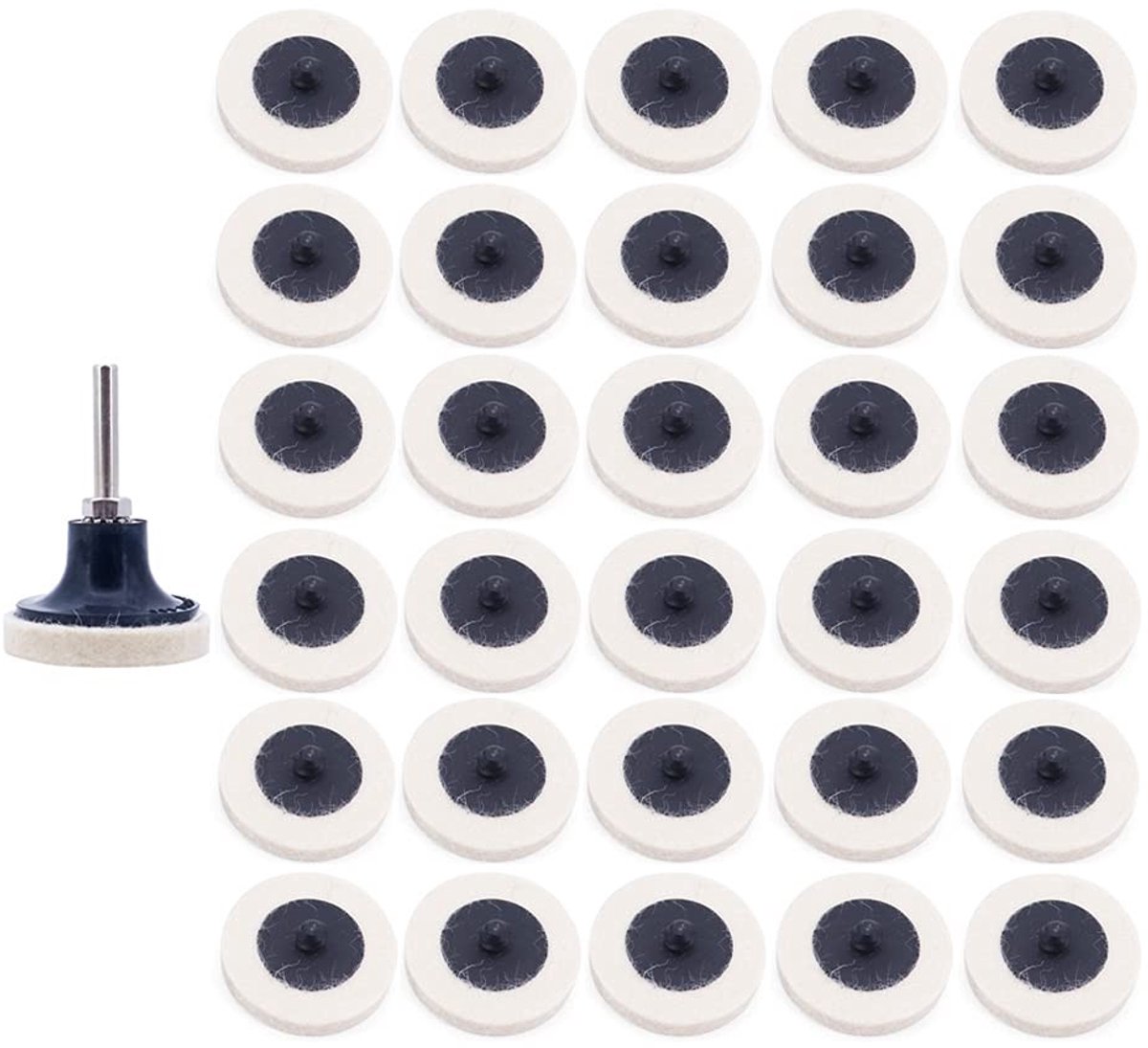 Omgoods - Set van 31 Polijstschijven met Houder voor Rotating Tools