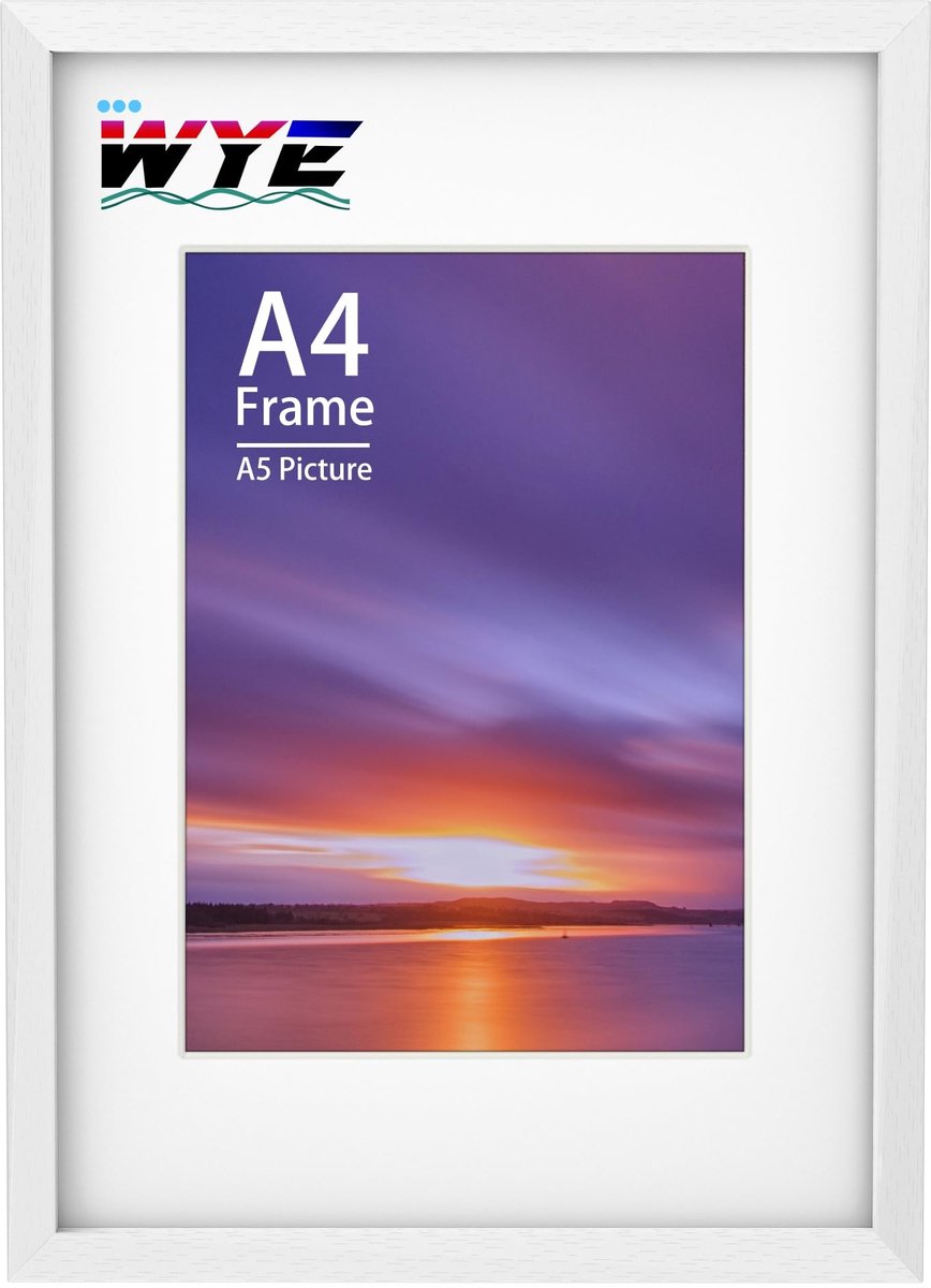 Omgoods - Houten A4 Fotolijst met A5 Passepartout