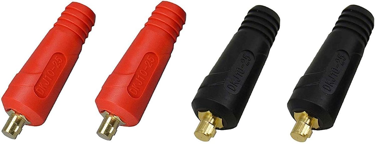 SolidKeus - TIG Lasdraad Kabel Paneel Connector Set 200Amp 4pcs
