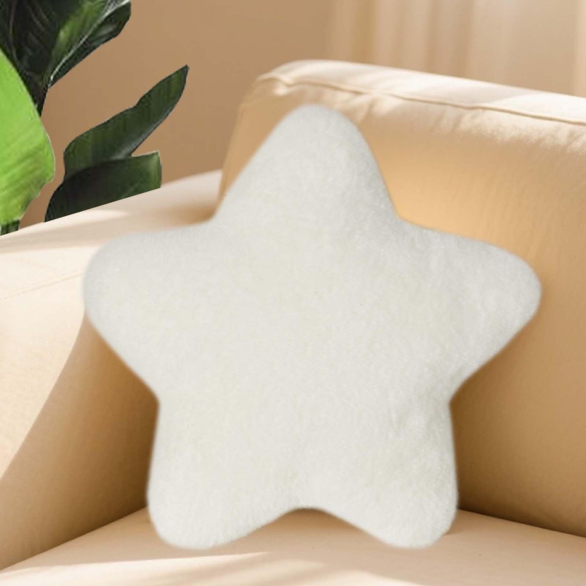 SolidKeus - Zachte Stervormige Pluche Kussen voor Decoratie