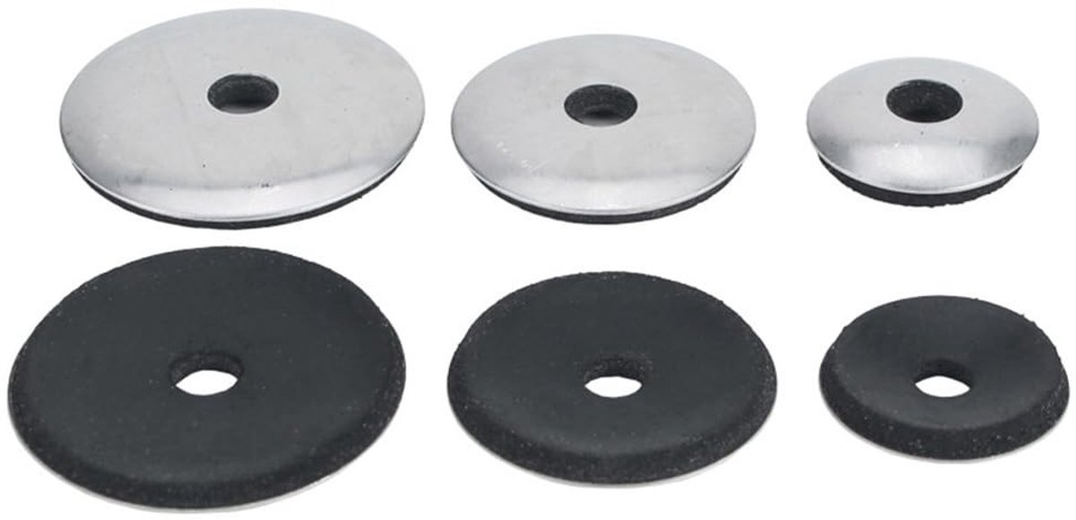 SolidKeus - Set van 50 RVS Wasringen met EPDM Rubber Seal