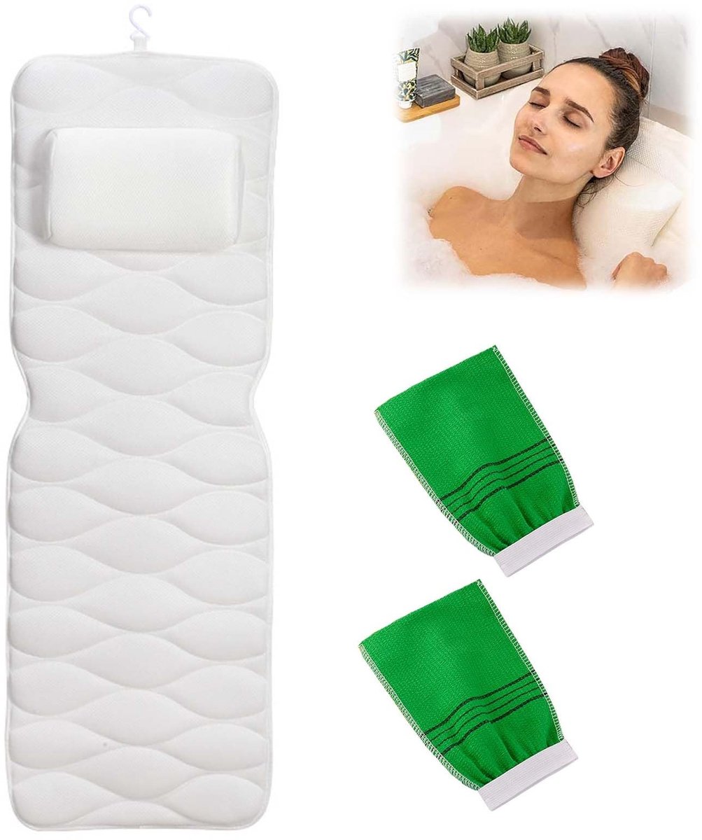 SolidKeus - Ergonomisch Badkussen met Zuigkappen