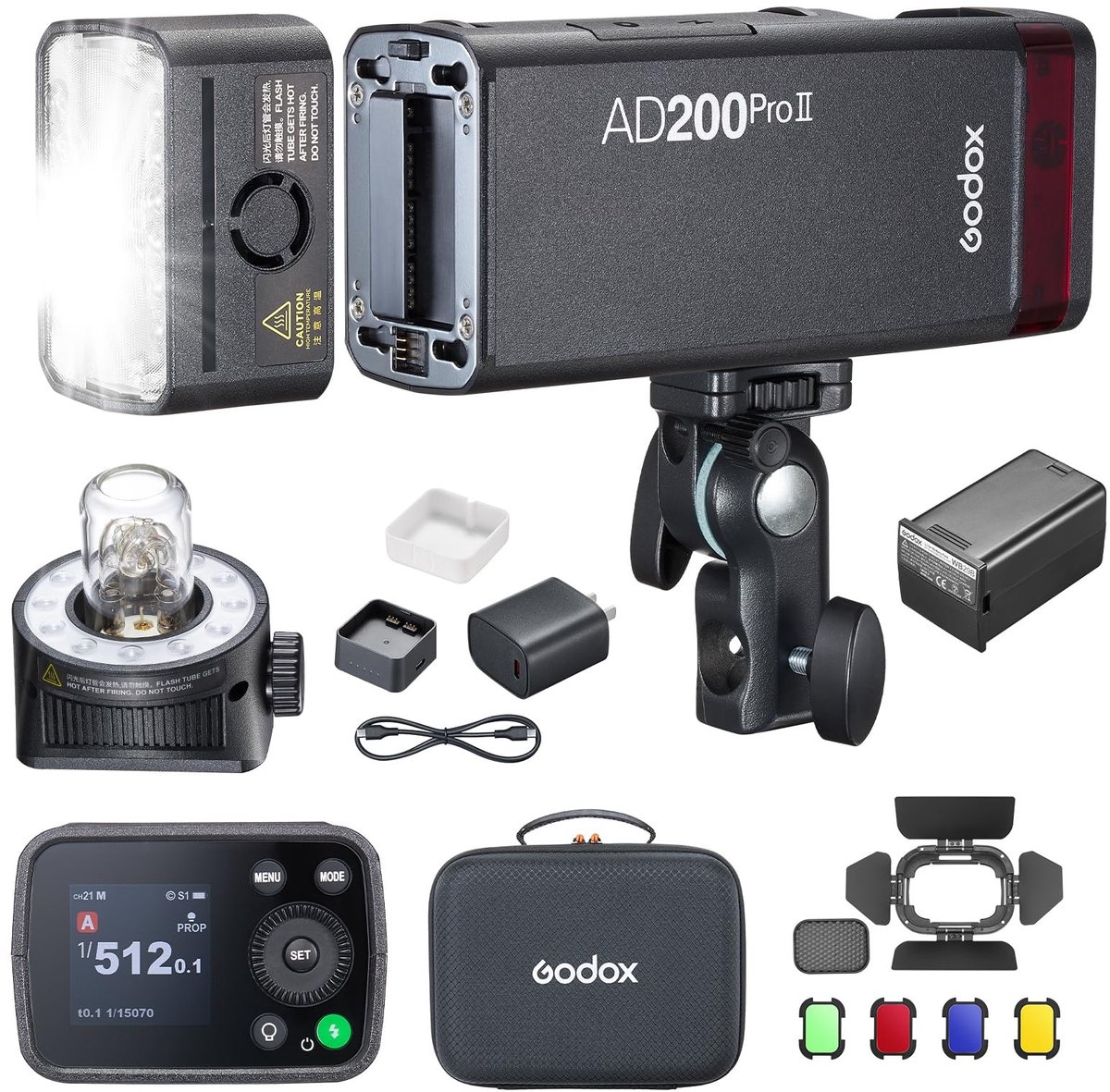 SolidKeus - Draagbare Flitser met 200Ws en 2.4G TTL Technologie
