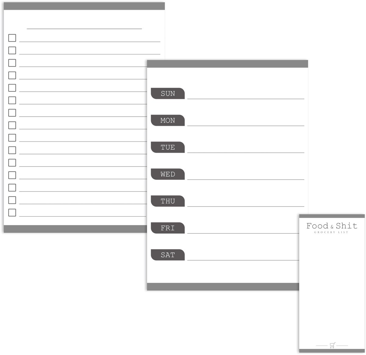 SolidKeus - Magnetische Weekplanner Set van 3 voor Efficiënte Organisatie