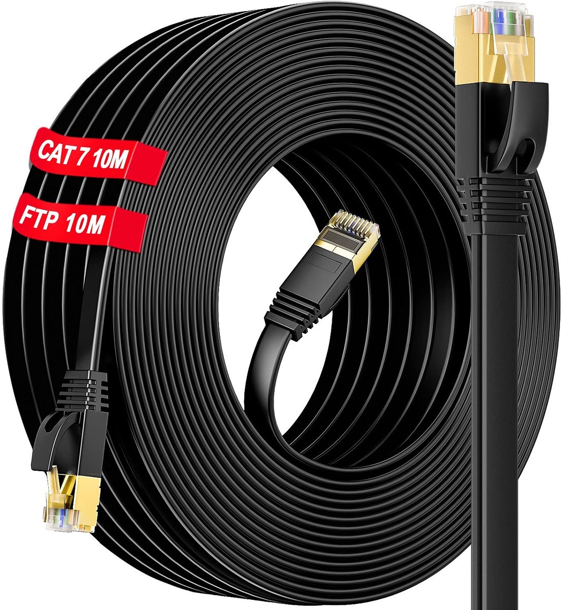 SolidKeus - Cat 7 Ethernet Kabel van 10m met Hoge Snelheid
