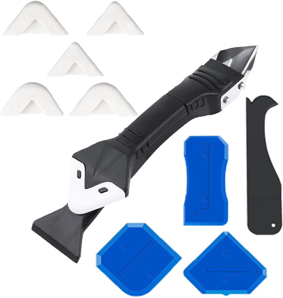SolidKeus - Silicone Kit voor Caulking en Afwerking met 5 In 1 Tools