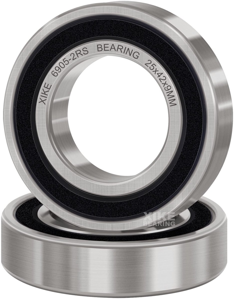 SolidKeus - 2 Stuks 6905-2RS Kogellager 25x42x9mm met Dubbele Afdichting