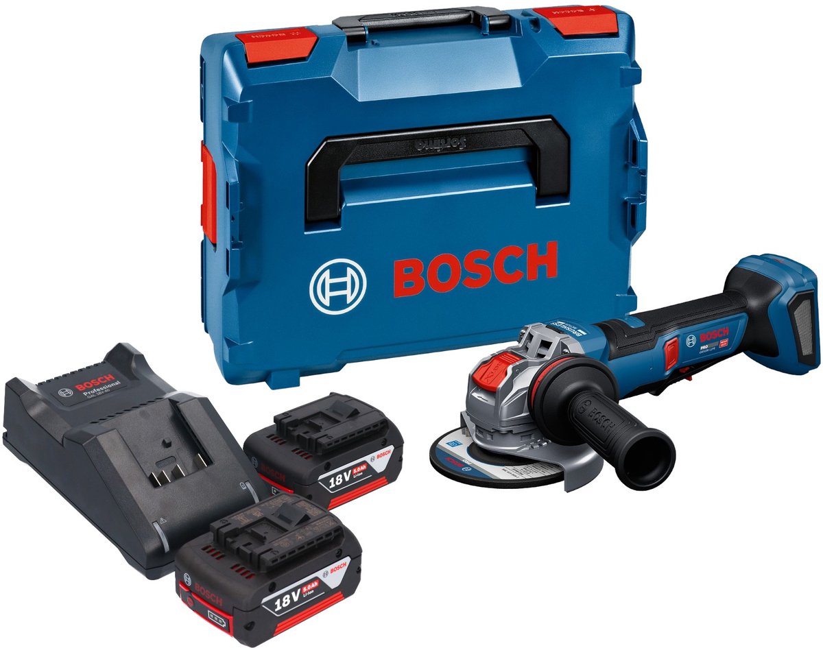 Bosch GWX 18V-11 PS accu haakse slijper 18 V 125 mm + L-Boxx ( 06019N4400 ) - zonder accu, zonder oplader