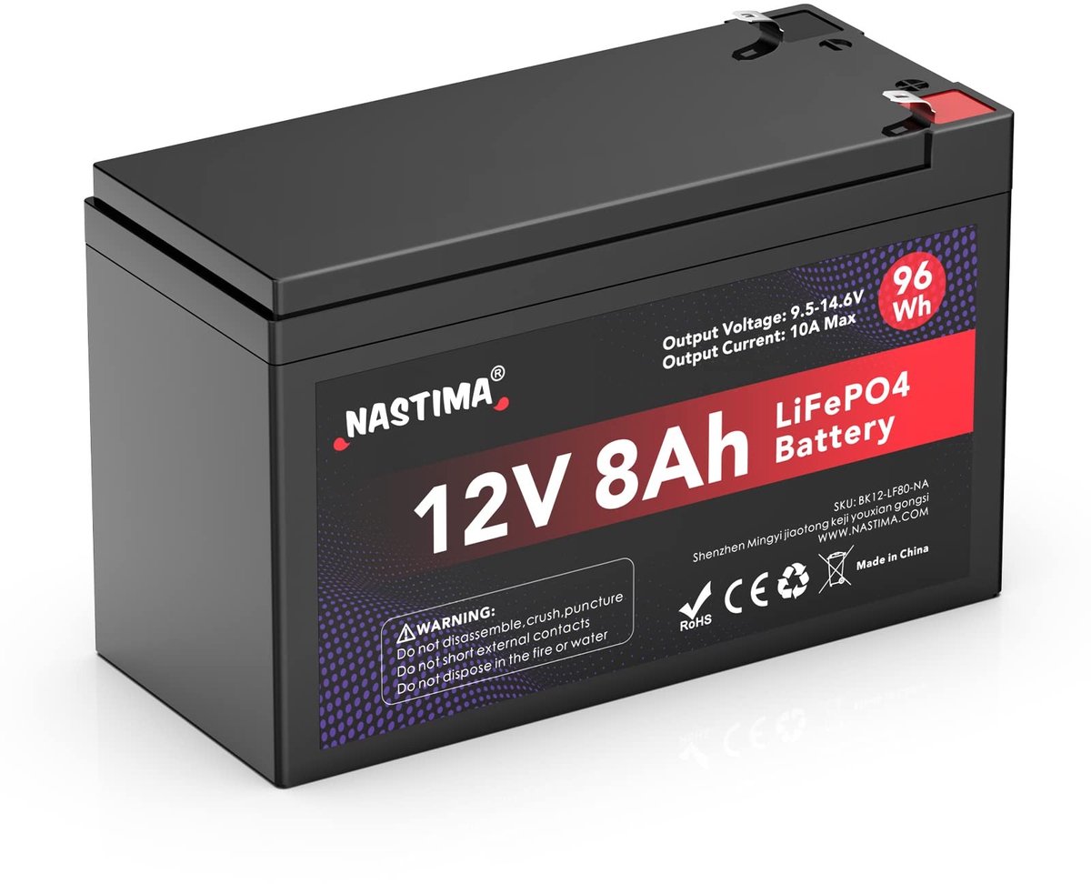 SolidKeus - 12V 8Ah LiFePO4 Accu met BMS Bescherming
