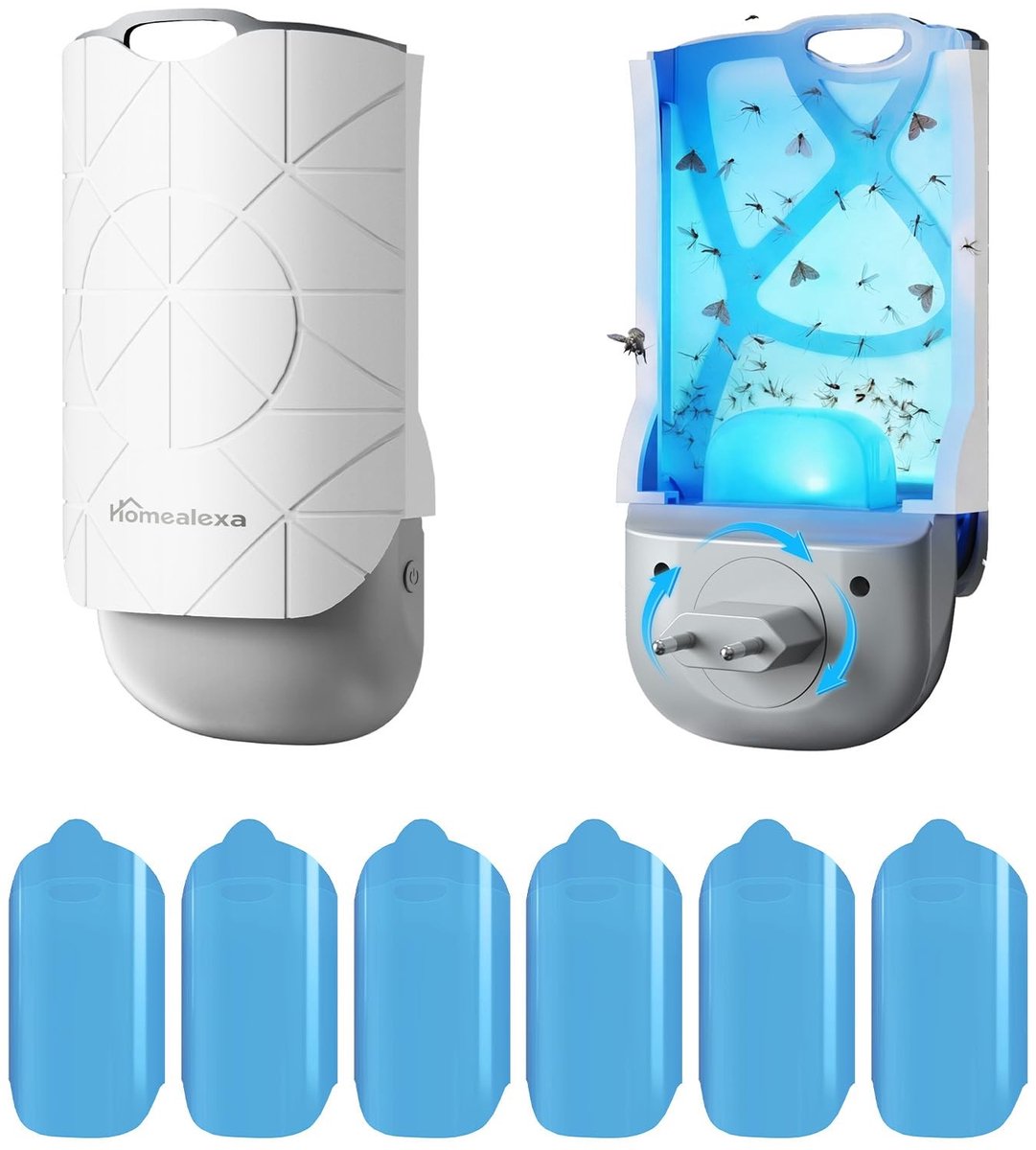 SolidKeus - LED UV Fruitvlieg Trap met 180° Rotatie
