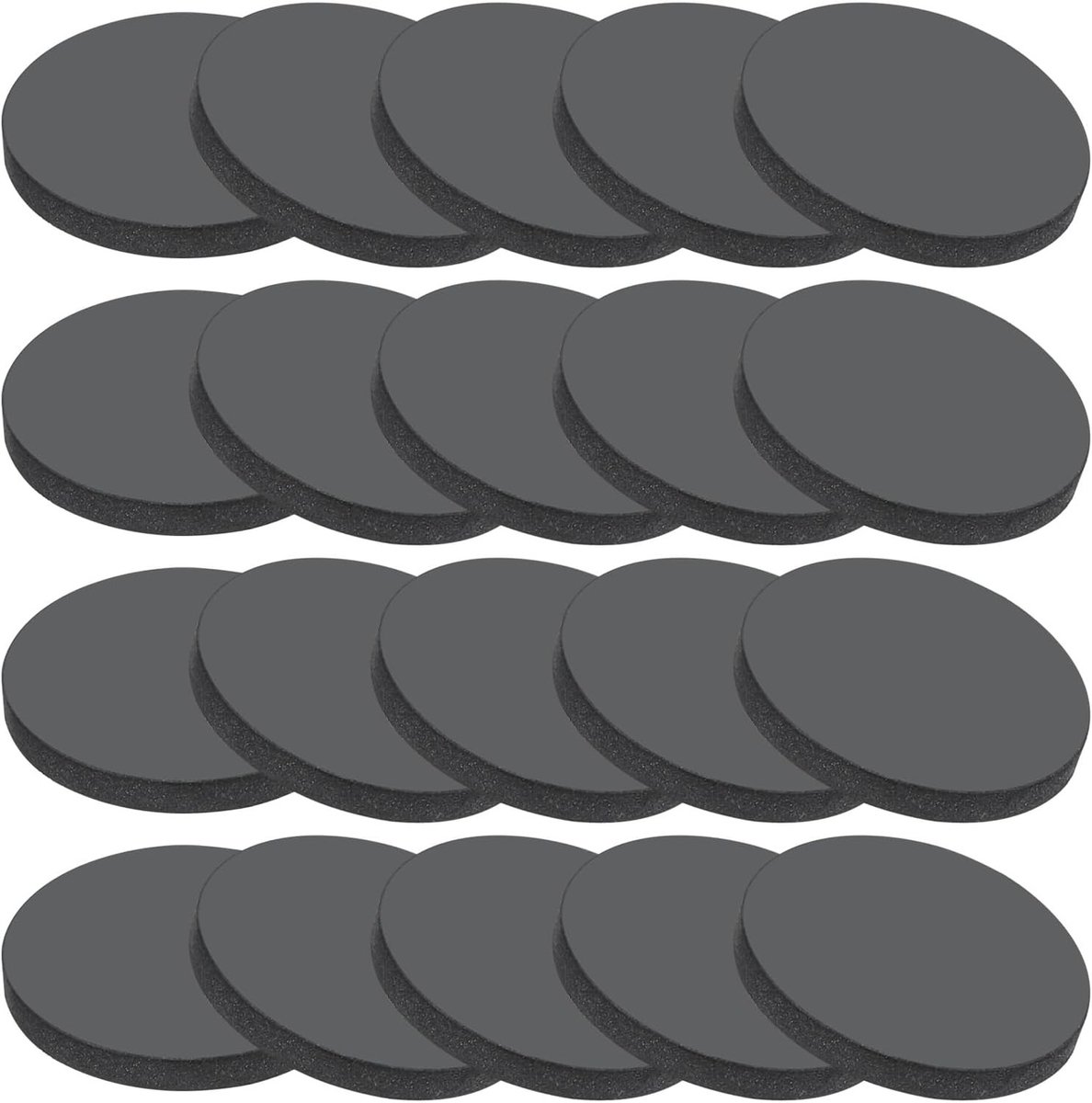 Rubber Ronde Gasket Pads, 20 Stuks 20mm ID x 3mm Dikte, Ideaal voor DIY Klussen en Creatieve Projecten, Zwart