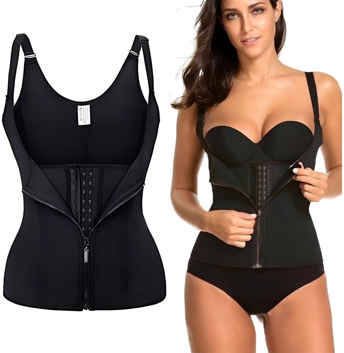 SolidKeus - Dames Shapewear Tailleband met Rits voor Ondersteuning