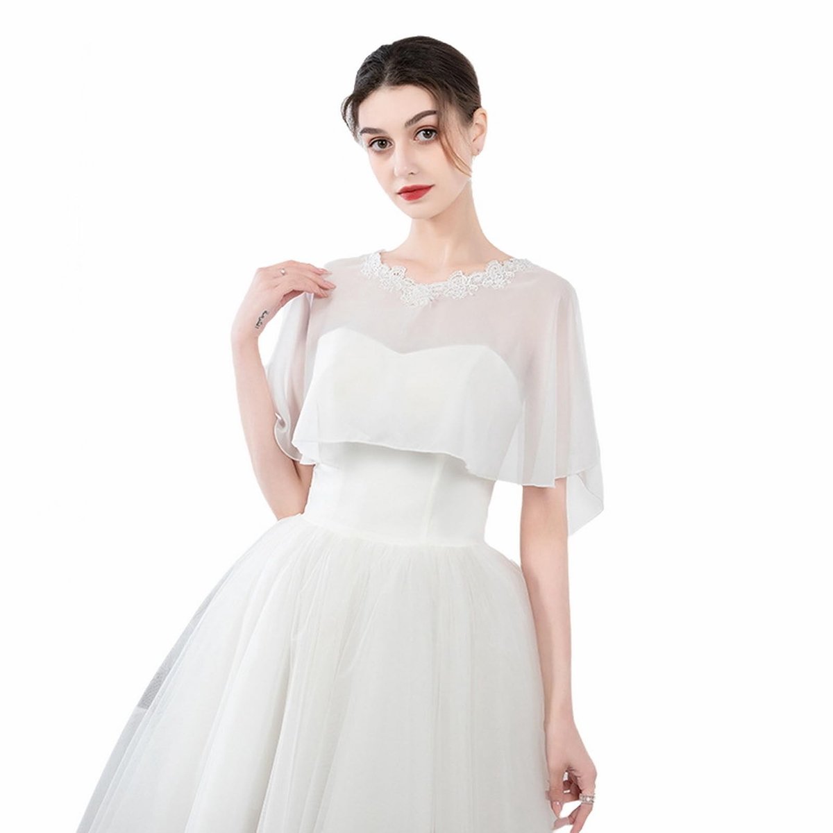 SolidKeus - Chiffon Sjaal voor Dames, Elegante Wrap voor Bruiloften en Feestjes