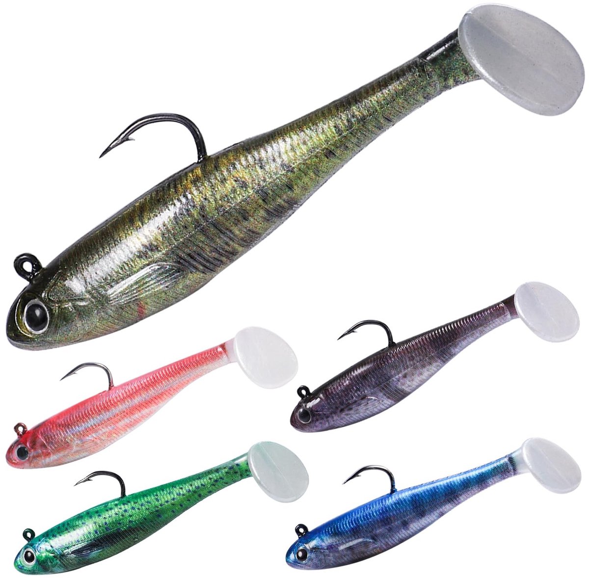 SolidKeus - Zachte Lures voor Snoek met Glitter