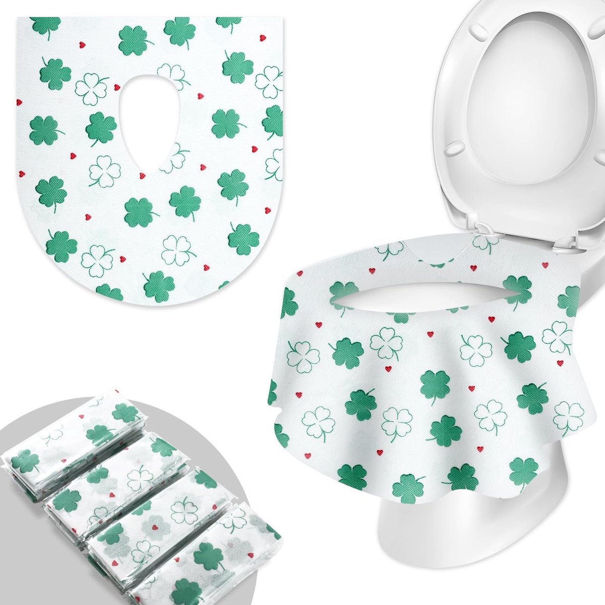 SolidKeus - 20 Stuks Wegwerp Toiletzitting Beschermers voor Hygiëne