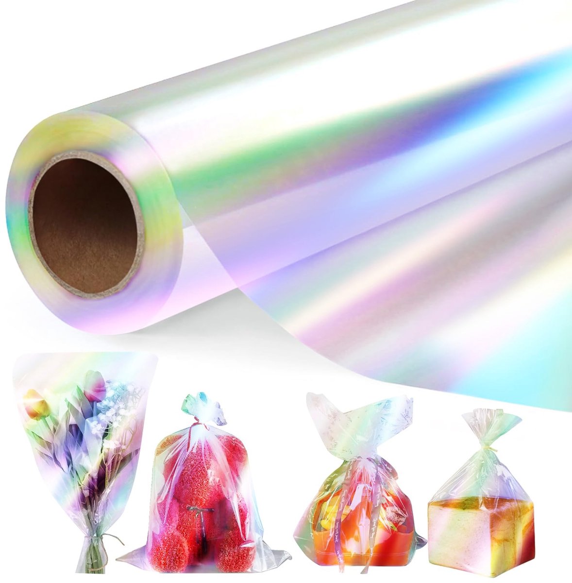 SolidKeus - Rainbow Cellofaan Wikkelfilm 43cm x 30m voor Cadeaus