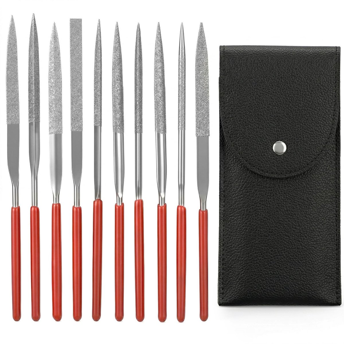 SolidKeus - Set van 10 Mini Diamond Vijl Tools voor Precisiewerk