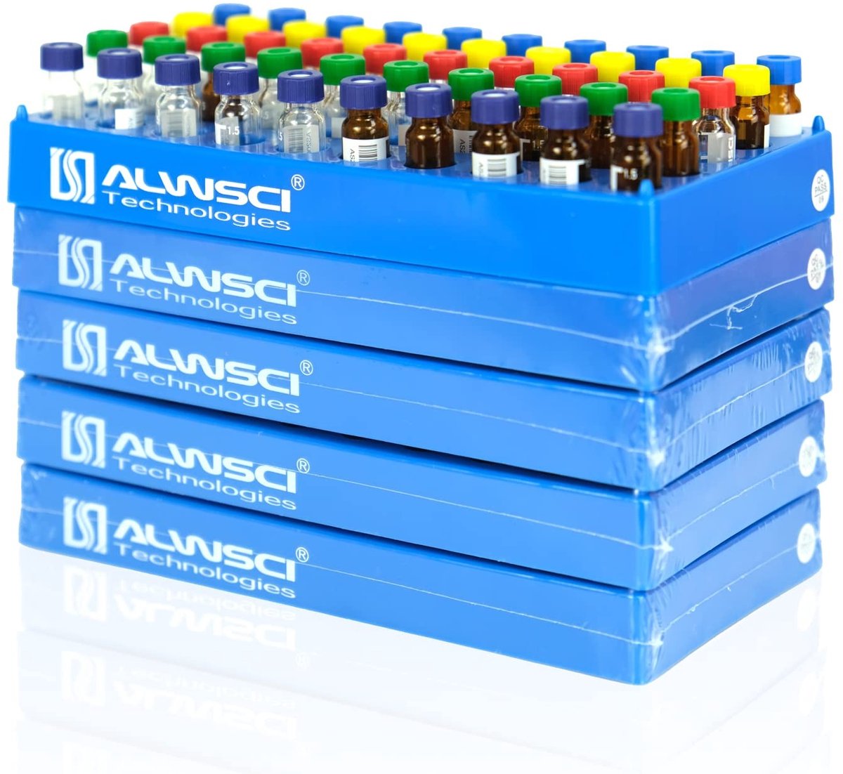Omgoods - Testbuis Houder met 50 Compartimenten voor 12 mm Buisjes