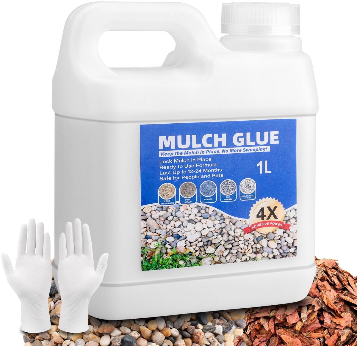 SolidKeus - 1 Liter Gravel Lijm voor Tuin en Landschap