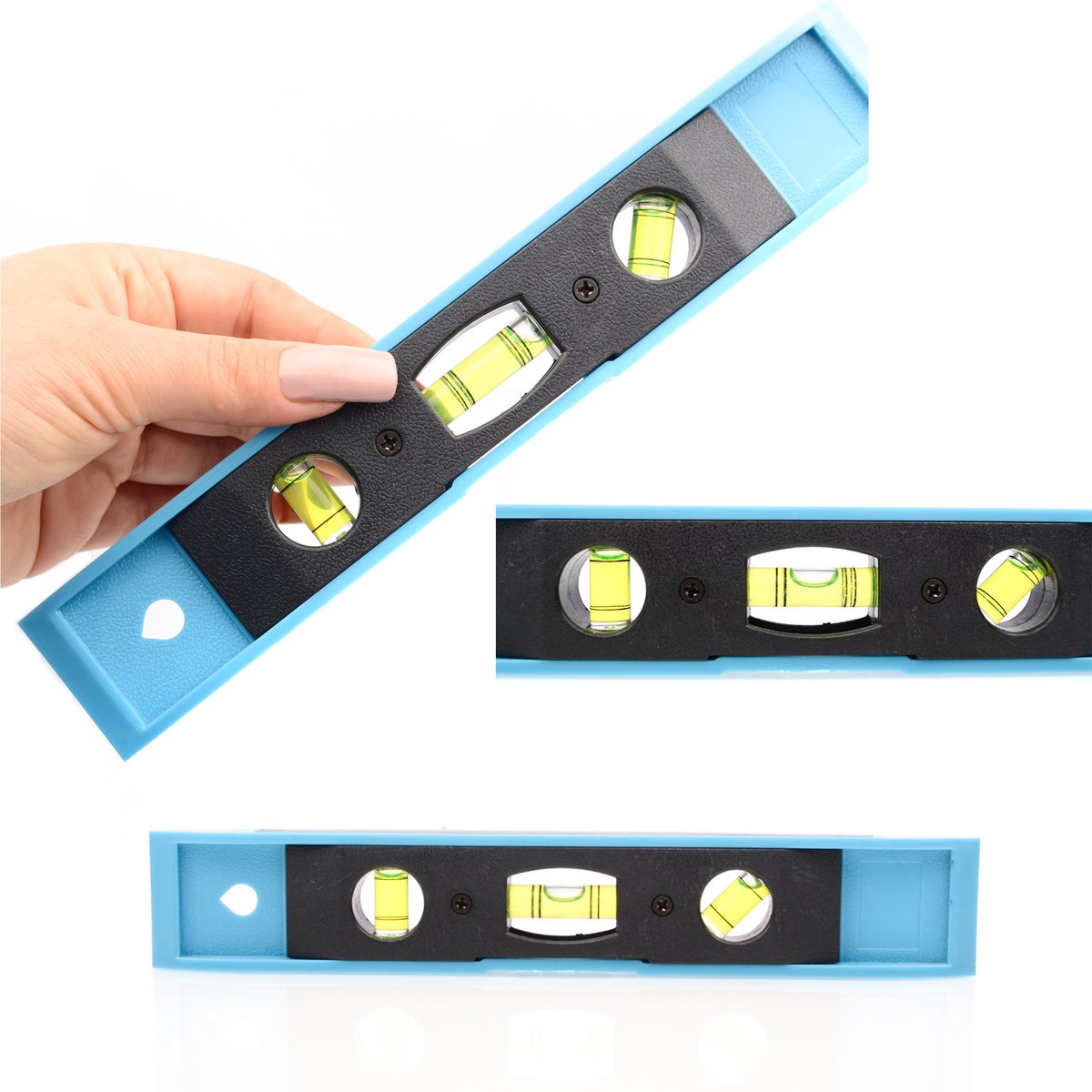 Rosfix Waterpas 240 mm I-Beam Magnetisch - Nauwkeurig 0,00050 In/in - V-Rand voor Buizen, Bouw