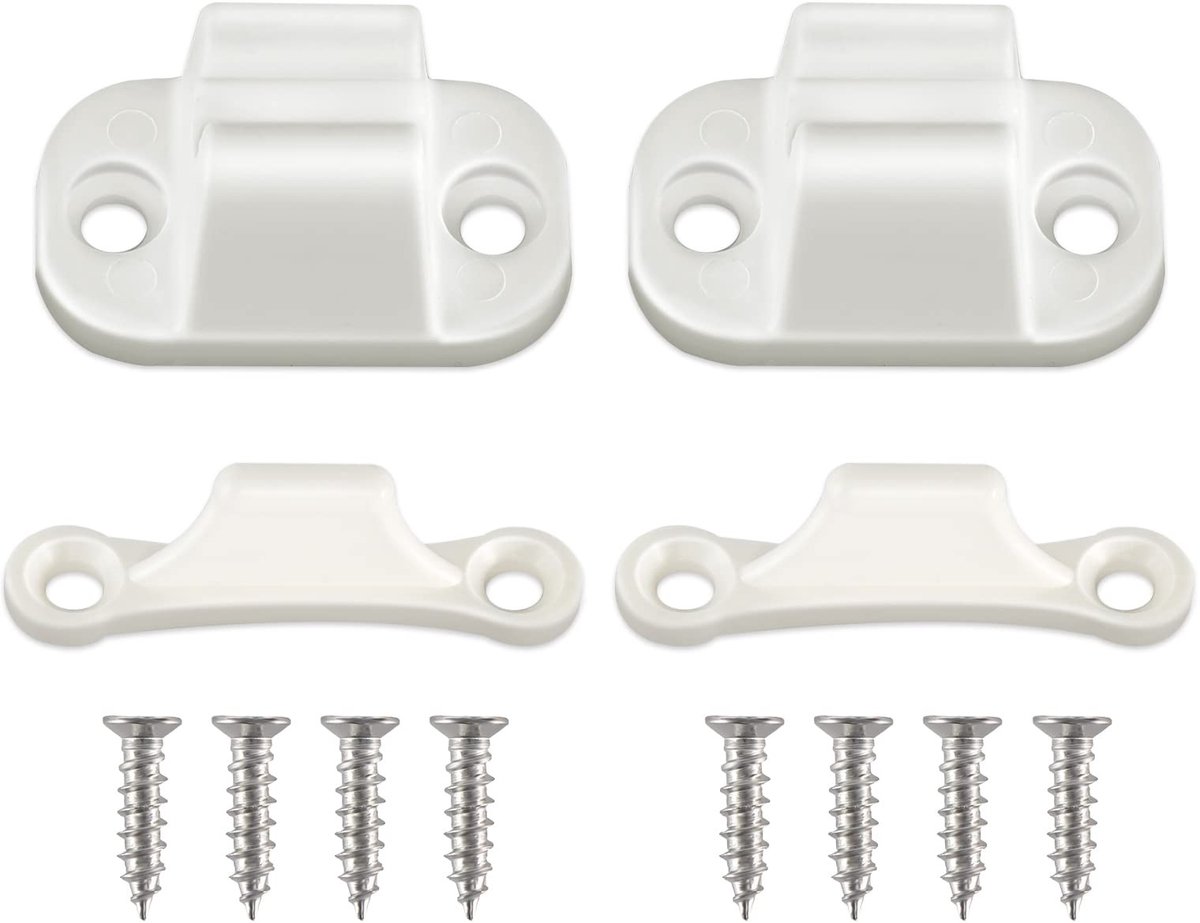 Omgoods - Deurslot en Deurstopper Set voor Caravan