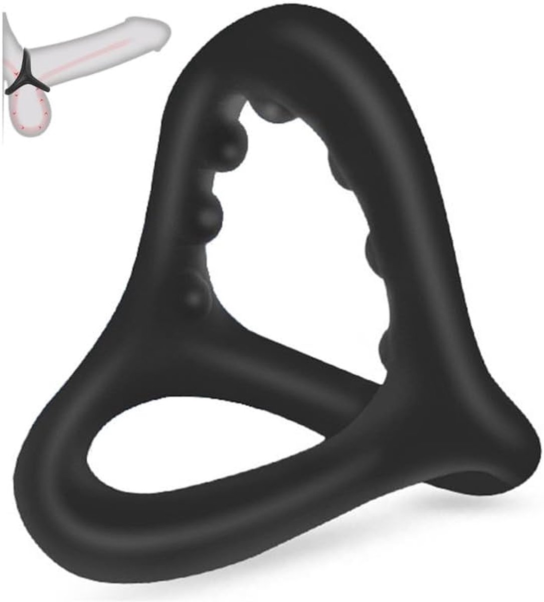 Zwarte Hoge Elasticiteit Granulaire Ring Accessoire, Nieuwe Stretching Tool Voor Persoonlijke Dagelijkse Oefening - Y23