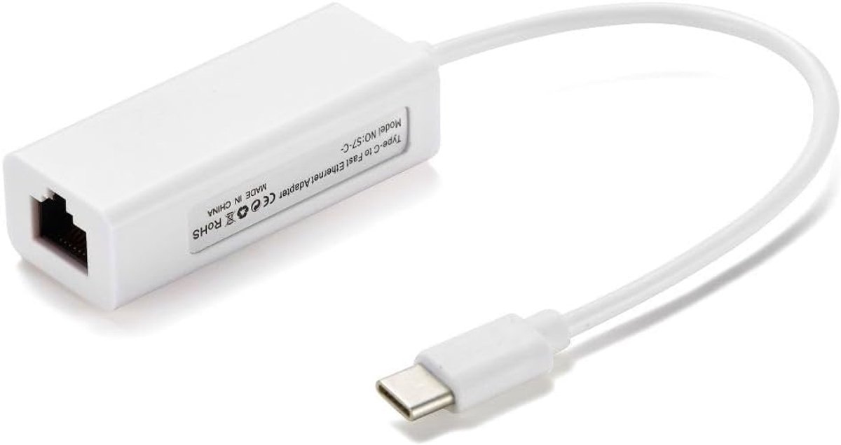 Ethernet Type C Netwerk USB Ethernet (LAN) 100 Mbps